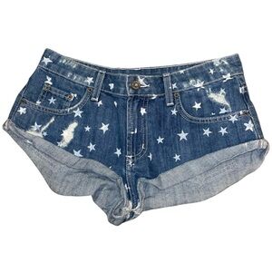 VTG Retro CARMAR / LF Star-Printed Jean Cutoff Shorts — Rare / Limited Edition